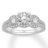 Thumbnail Image 0 of Diamond Engagement Ring 1-1/5 ct tw Round-cut 14K White Gold