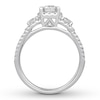 Thumbnail Image 1 of Diamond Engagement Ring 1-1/5 ct tw Round-cut 14K White Gold