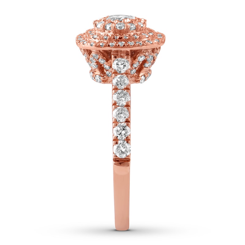 Diamond Engagement Ring 1 ct tw Round-cut 14K Rose Gold