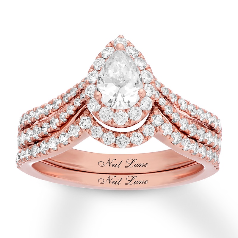 Neil Lane Bridal Set 1-1/4 ct tw Diamonds 14K Rose Gold