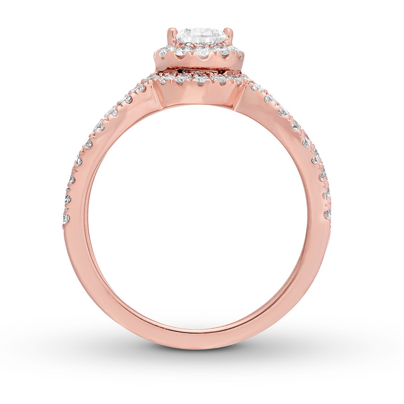 Neil Lane Bridal Set 1-1/4 ct tw Diamonds 14K Rose Gold