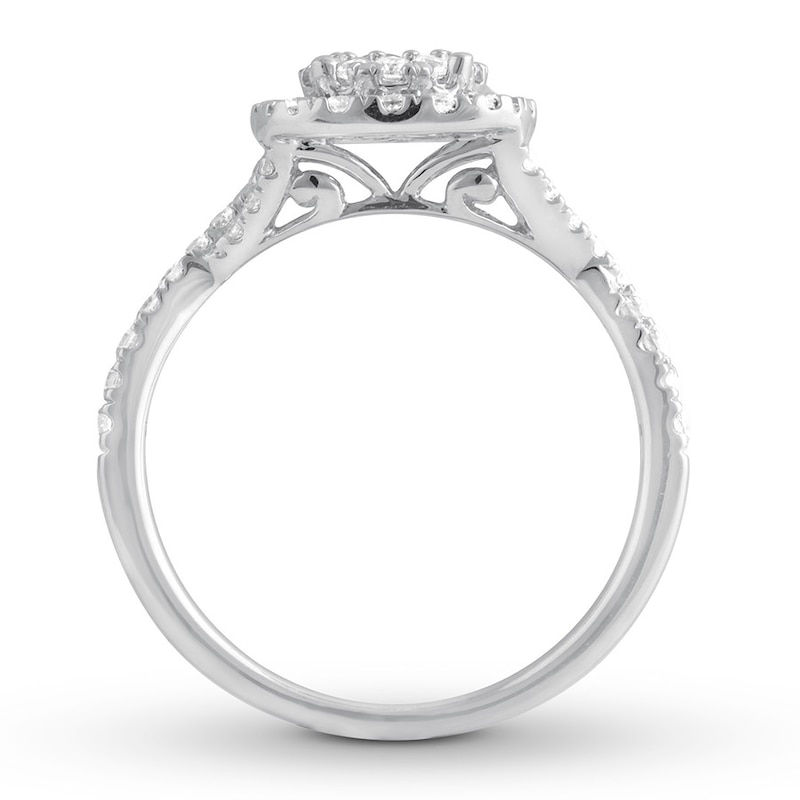 Diamond Engagement Ring 1 ct tw Round-cut 14K White Gold