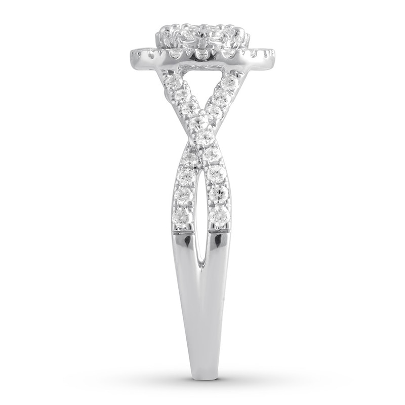 Diamond Engagement Ring 1 ct tw Round-cut 14K White Gold