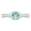 Thumbnail Image 2 of Aquamarine Engagement Ring 1/10 ct tw Diamonds 14K White Gold