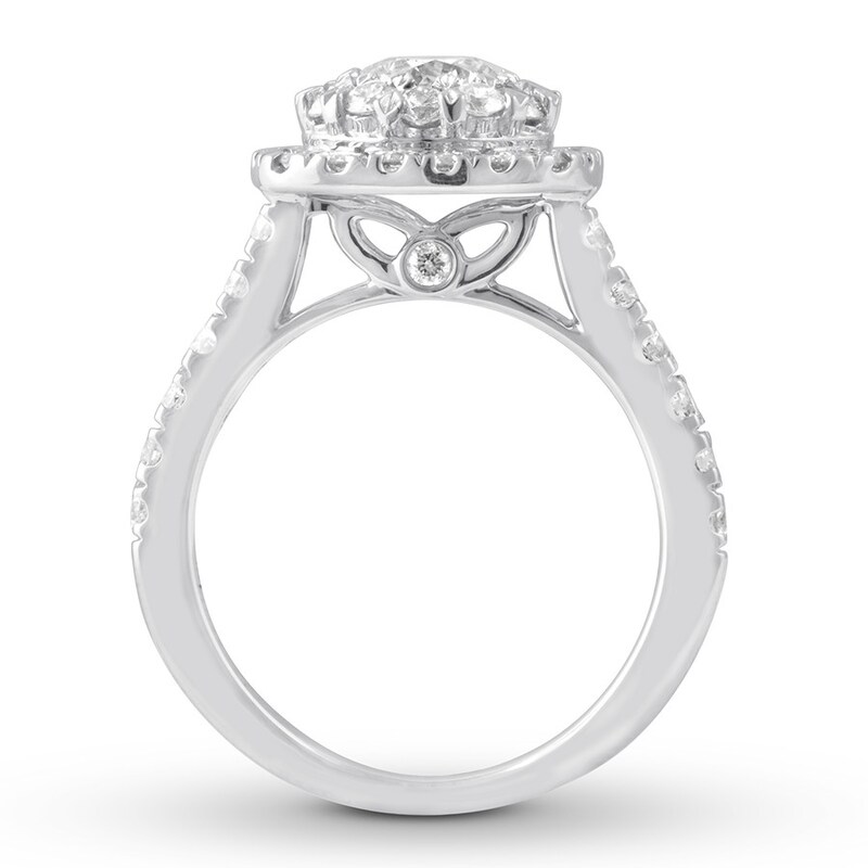 Diamond Engagement Ring 1-7/8 ct tw Round-cut 14K White Gold