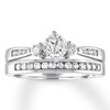 Thumbnail Image 0 of Diamond Bridal Set 7/8 carat tw Round-cut 14K White Gold