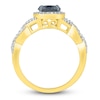 Thumbnail Image 2 of Black Diamond Engagement Ring 1-1/4 carat tw 14K Yellow Gold