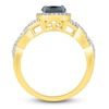 Thumbnail Image 3 of Black Diamond Engagement Ring 1-1/4 carat tw 14K Yellow Gold