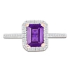 Thumbnail Image 6 of Amethyst Bridal Set 1/3 ct tw Diamonds 14K Rose Gold
