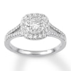Thumbnail Image 1 of Diamond Engagement Ring 5/8 ct tw Round 14K White Gold