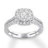 Thumbnail Image 0 of Diamond Engagement Ring 7/8 ct tw Round-cut 14K White Gold