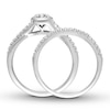 Thumbnail Image 2 of Diamond Bridal Set 1/2 ct tw Round-cut 14K White Gold