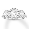 Thumbnail Image 0 of Diamond 3-Stone Ring 2 ct tw Round-cut 14K White Gold