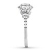 Thumbnail Image 2 of Diamond 3-Stone Ring 2 ct tw Round-cut 14K White Gold