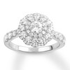 Thumbnail Image 0 of Diamond Engagement Ring 1-3/8 ct tw Round-cut 14K White Gold
