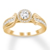 Thumbnail Image 0 of Diamond Engagement Ring 5/8 ct tw Round-cut 14K Yellow Gold