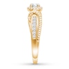 Thumbnail Image 2 of Diamond Engagement Ring 5/8 ct tw Round-cut 14K Yellow Gold