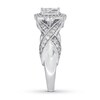 Thumbnail Image 2 of Diamond Engagement Ring 3/4 ct tw Princess-cut 14K White Gold