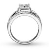 Thumbnail Image 1 of Diamond Engagement Ring 7/8 ct tw Princess-cut 14K White Gold