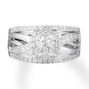 Thumbnail Image 3 of Diamond Engagement Ring 7/8 ct tw Princess-cut 14K White Gold