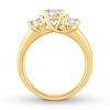 Thumbnail Image 2 of Diamond 3-Stone Ring 1-5/8 ct tw Round-cut 14K Yellow Gold