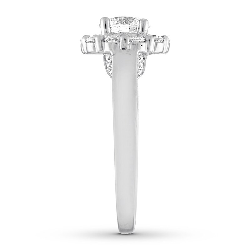 Diamond Engagement Ring 1-5/8 ct tw  Round-cut 14K White Gold