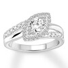 Thumbnail Image 0 of Diamond Engagement Ring 7/8 ct tw Round-cut 14K White Gold
