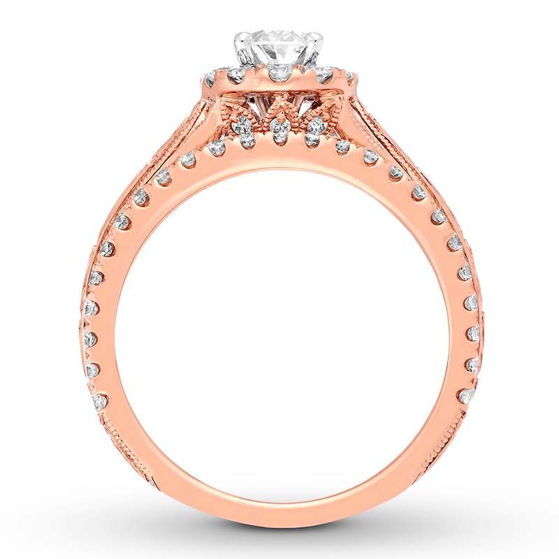 Neil Lane Bridal Set 1-1/4 ct tw Oval-cut 14K Rose Gold