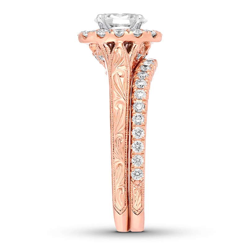 Neil Lane Bridal Set 1-1/4 ct tw Oval-cut 14K Rose Gold