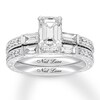 Thumbnail Image 1 of Neil Lane Bridal Set 2-1/2 ct tw Emerald-cut 14K White Gold