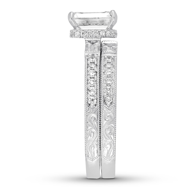 Main Image 2 of Neil Lane Bridal Set 2-1/2 ct tw Emerald-cut 14K White Gold