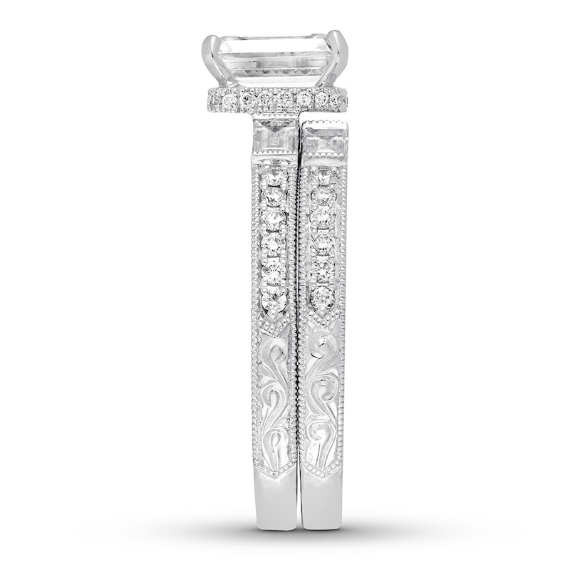 Neil Lane Bridal Set 2-1/2 ct tw Emerald-cut 14K White Gold