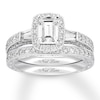 Thumbnail Image 0 of Neil Lane Bridal Set 1-7/8 ct tw Emerald-cut 14K White Gold