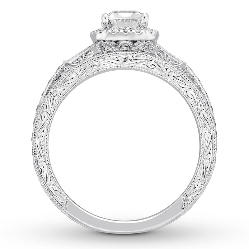 Neil Lane Bridal Set 1-7/8 ct tw Emerald-cut 14K White Gold