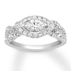 Thumbnail Image 0 of Diamond Engagement Ring 7/8 ct tw Marquise/Round 14K White Gold