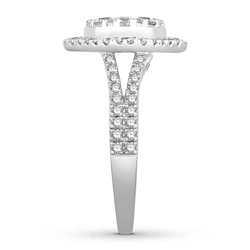Diamond Engagement Ring 1-3/4 ct tw Round-cut 14K White Gold