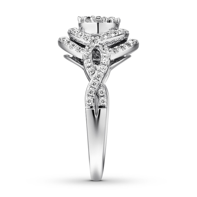 Diamond Engagement Ring 1 carat tw Round-cut 14K White Gold