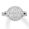 Thumbnail Image 3 of Diamond Engagement Ring 1 carat tw Round-cut 14K White Gold