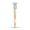 Thumbnail Image 2 of Diamond 3-Stone Ring 5/8 carat tw Round-cut 14K Two-Tone Gold