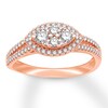 Thumbnail Image 0 of Diamond Engagement Ring 5/8 ct tw Round-cut 14K Rose Gold