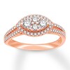 Thumbnail Image 0 of Diamond Engagement Ring 5/8 ct tw Round-cut 14K Rose Gold