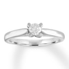 Thumbnail Image 0 of Diamond Engagement Ring 3/8 ct tw Round-cut 14K White Gold