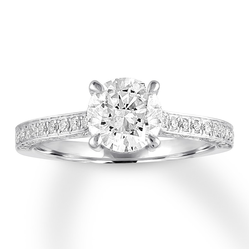 Diamond Engagement Ring 1 ct tw Round-cut 14K White Gold