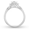 Thumbnail Image 1 of Diamond Engagement Ring 7/8 ct tw Emerald-cut 14K White Gold