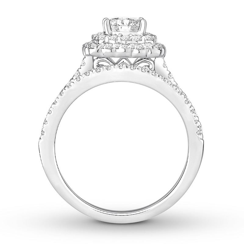 Diamond Bridal Set 1-1/3 ct tw Round-cut 14K White Gold