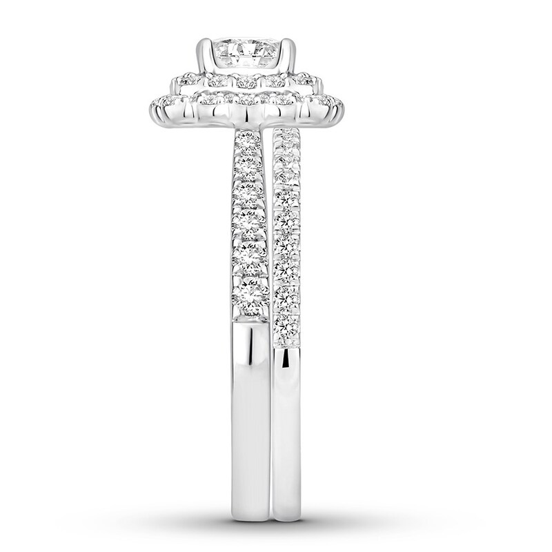 Diamond Bridal Set 1-1/3 ct tw Round-cut 14K White Gold
