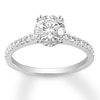Thumbnail Image 0 of Diamond Engagement Ring 1-1/5 ct tw Round-cut 14K White Gold