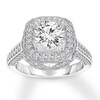 Thumbnail Image 1 of Diamond Engagement Ring 1-3/8 ct tw Round-cut 14K White Gold