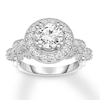 Thumbnail Image 0 of Diamond Engagement Ring 1-7/8 ct tw Round-cut 14K White Gold