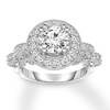 Thumbnail Image 0 of Diamond Engagement Ring 1-7/8 ct tw Round-cut 14K White Gold